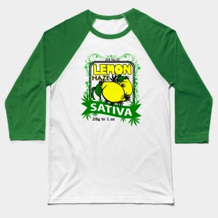 Lemon Haze 420 Strain Logo Baseball T-Shirt